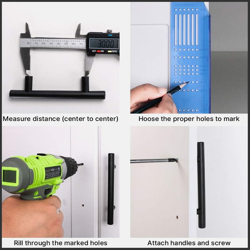 🔥2024 SALE - Cabinet & Drawer Handle Drill Mounting Template