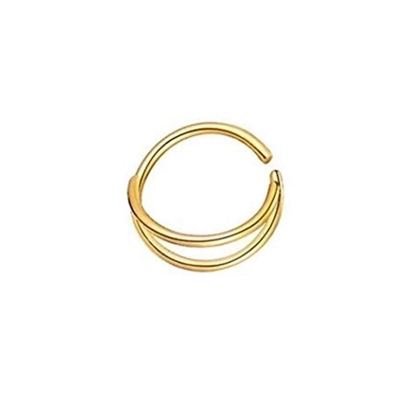 Minimalist Solid Color Stainless Steel Plating Nose Ring 1 Piece