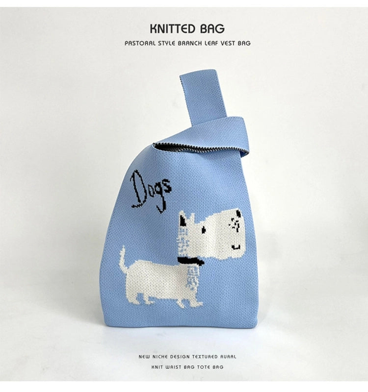 Women's Medium Polyester Animal Cute Basic Square Open Handbag