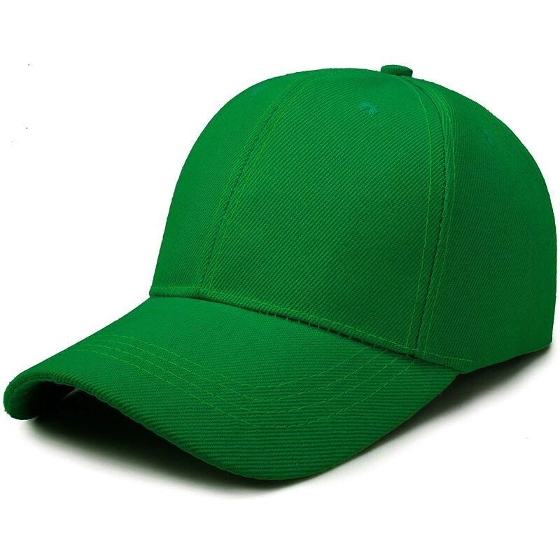 Women's Minimalist Solid Color Printing Curved Eaves Baseball Cap