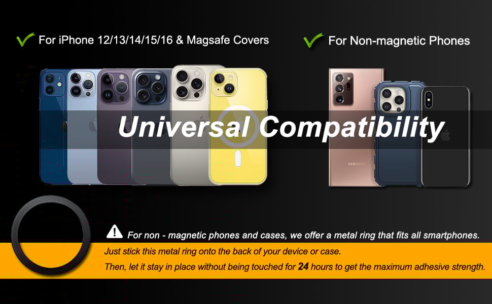 360° Adjustable Vacuum Magnetic Phone Holder for Car