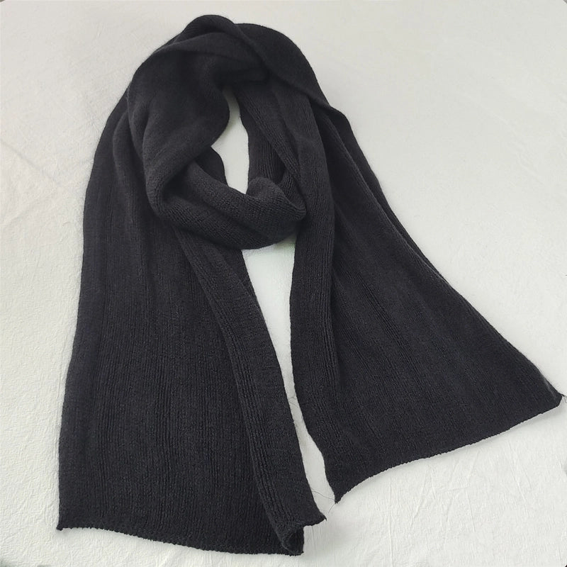 Winter Scarf Winter Men's Scarf Solid Color Cashmere Scarf Women's Shawl