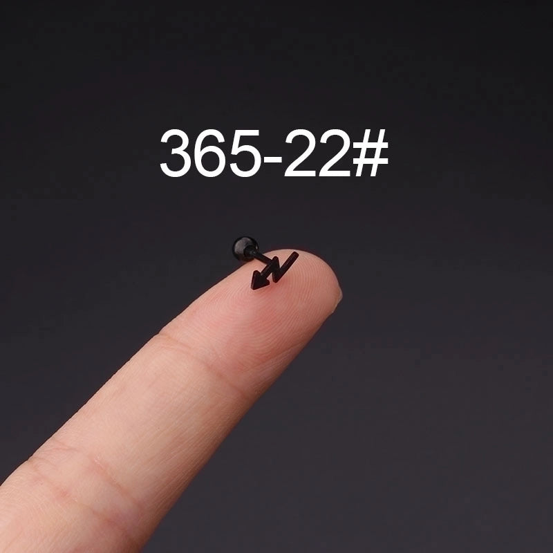Ear Cartilage Rings & Studs Fashion Geometric 316L Stainless Steel  Plating