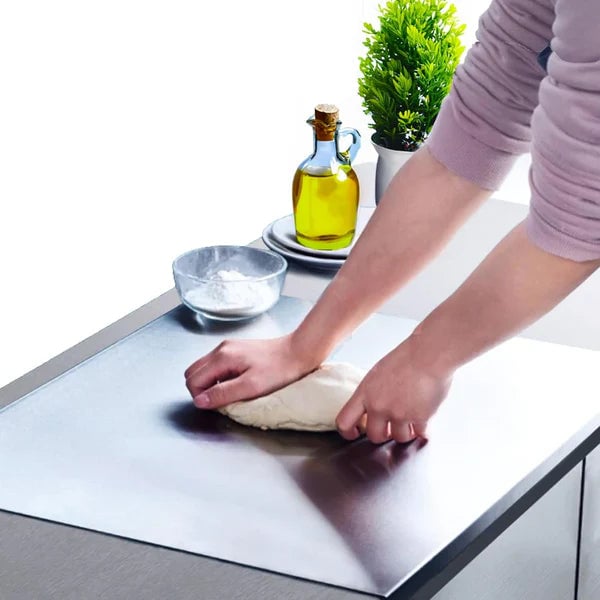 Stainless Steel Kitchen Chopping Board 41 x 31 Cm (Big Size) 306 Food Grade Steel