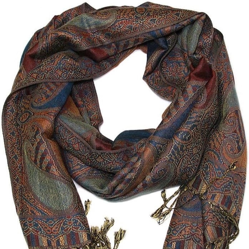 Pashmina Scarf Jacquard Tassel Spring And Summer Long Scarf Women's Double-sided Scarf Air Conditioning Large Shawl