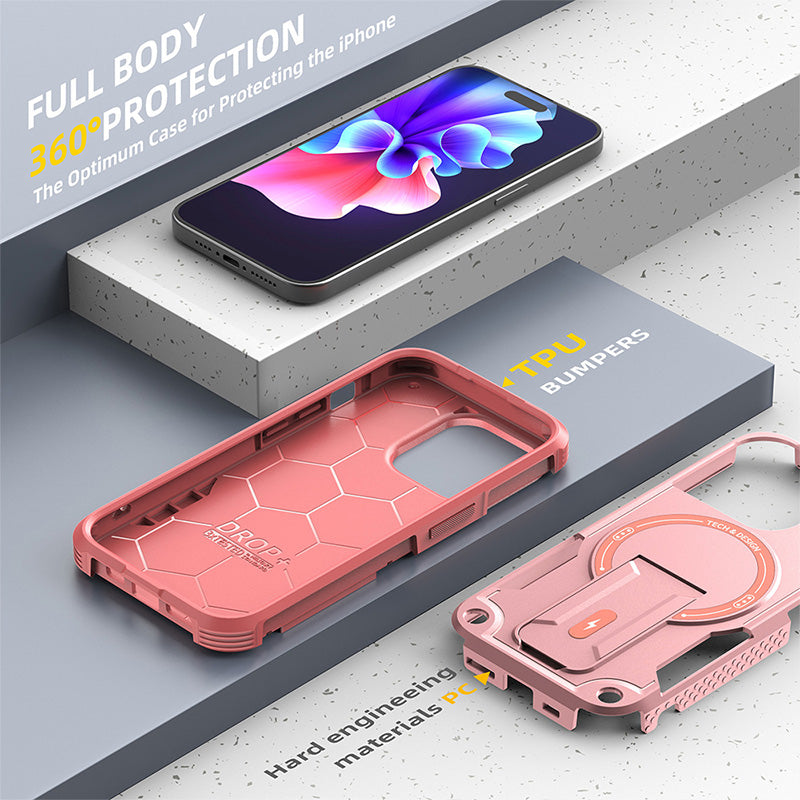 Invisible Bracket Mecha Style Mobile Phone Case for iphone