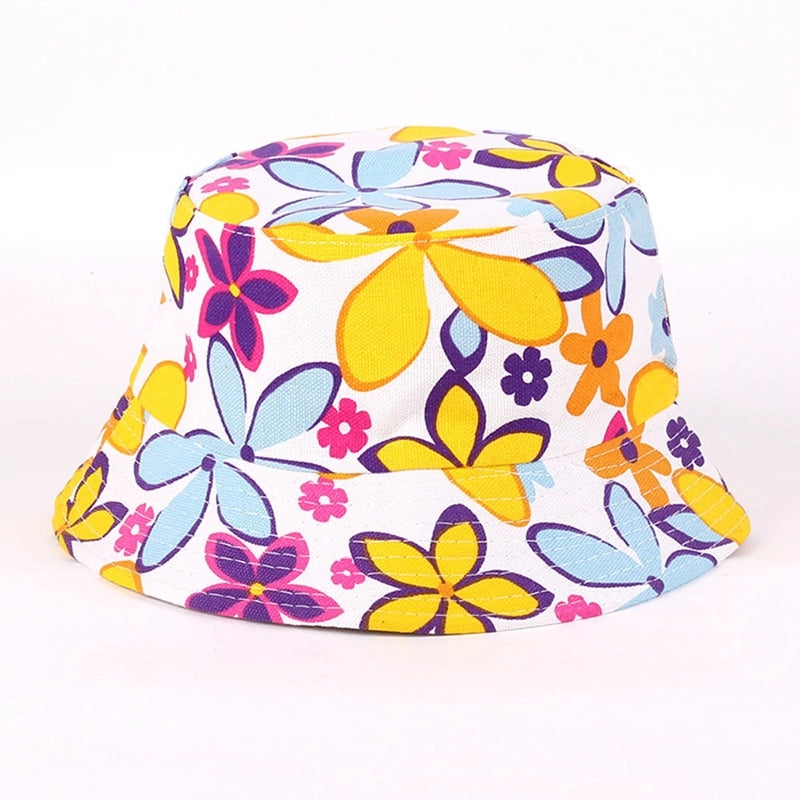 Women's Cute Printing Flower Flat Eaves Baseball Cap