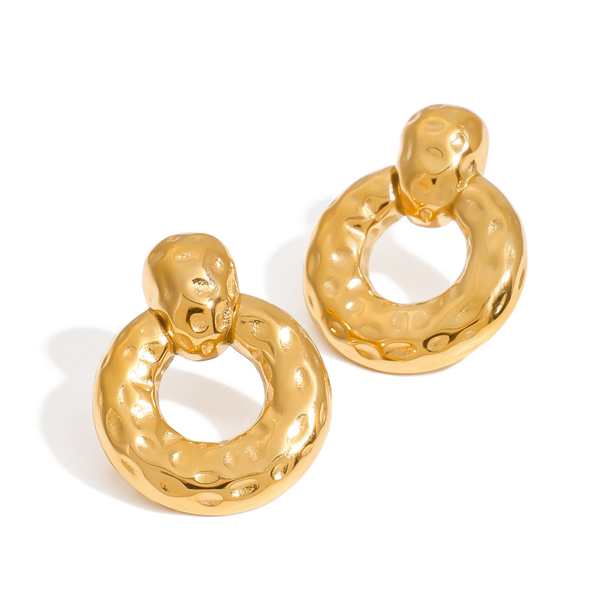 Stainless Steel Circle Earrings Earrings Design Niche Earrings Titanium Steel