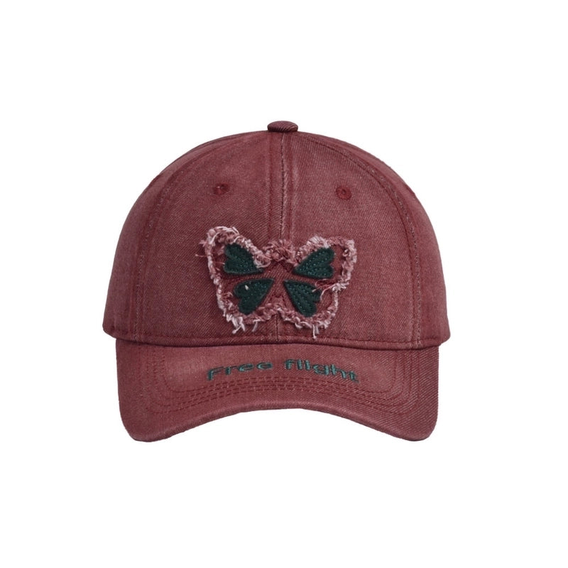 Women's Basic Modern Style Classic Style Butterfly Curved Eaves Baseball Cap
