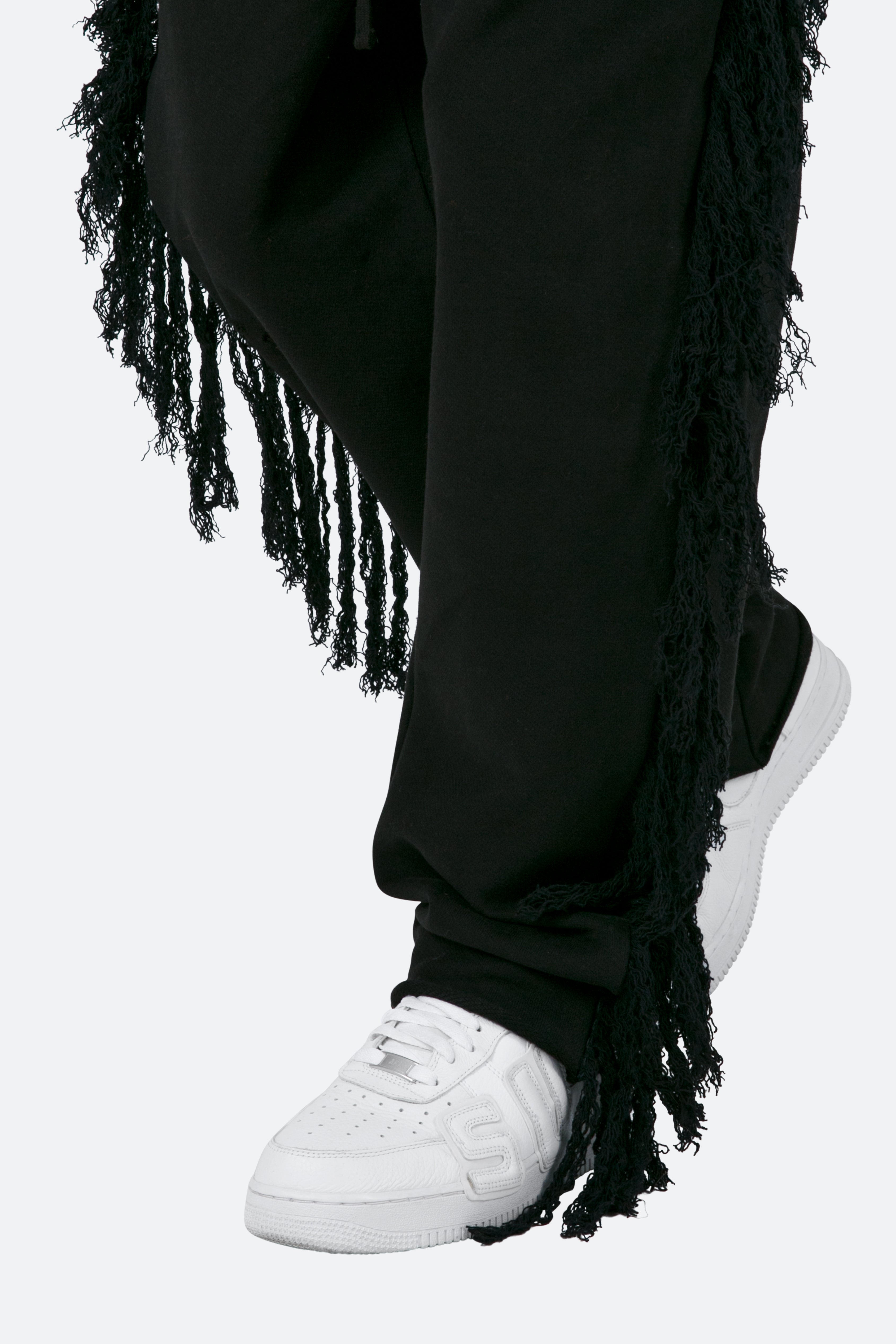 Trail Frayed Sweatpants - Black