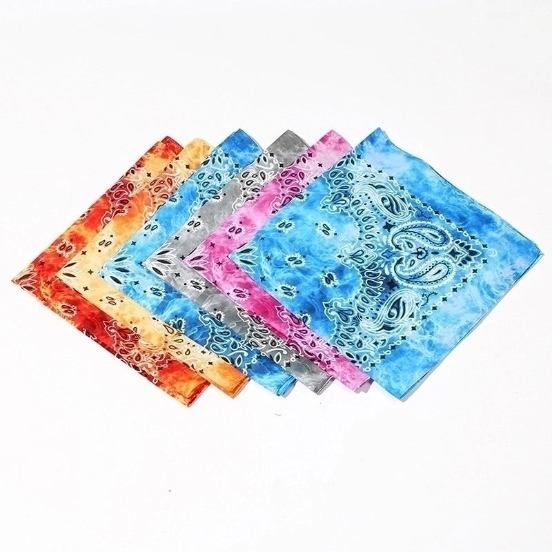 Unisex Streetwear Color Block Cotton Kerchief