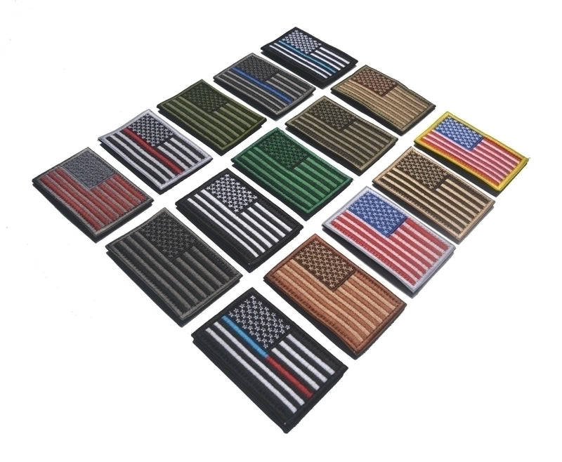 All Seasons Diagonal Cloth Woven Flag Bag Charms