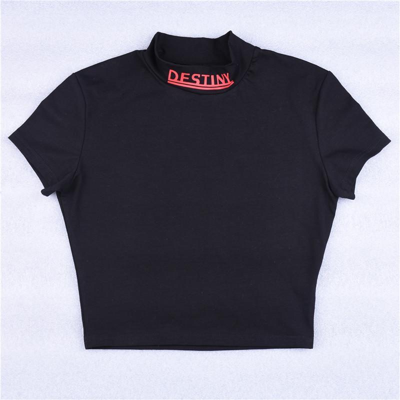 Destiny Mock Neck Crop Top