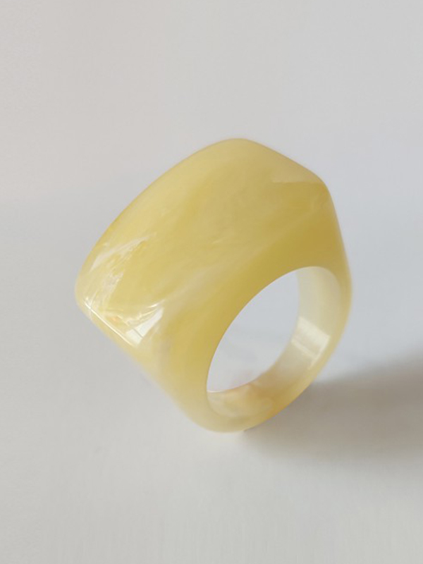 Acrylic 11 Colors Geometric Ring