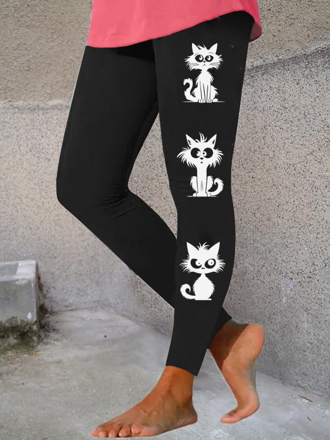 Women's Cute Cats Printed Leggings