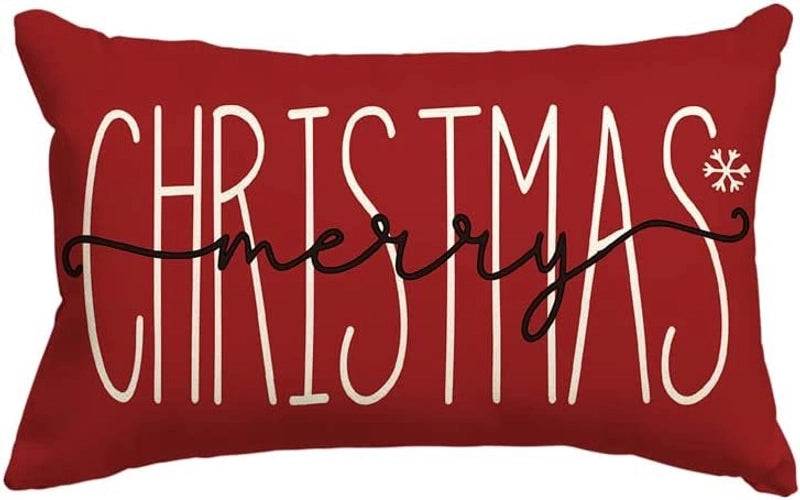 Christmas Vacation Letter Linen Pillow Cases Couch & Sofa Decor