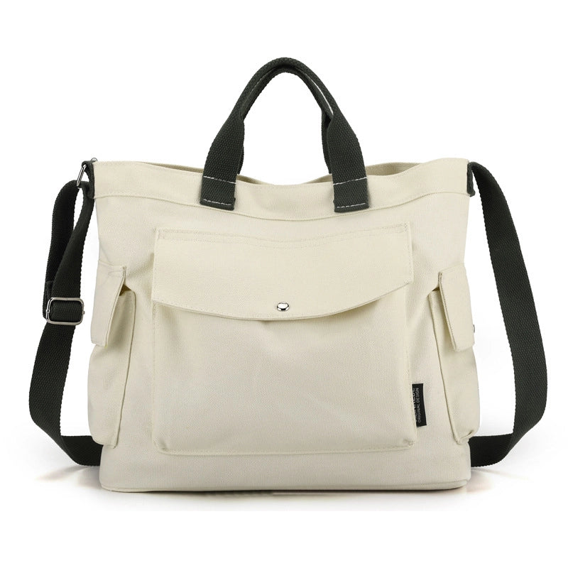 Women's Bag Winter New Shoulder Messenger Bag Trendy Canvas Bag Large Capacity Portable Large Bag Women's Bag