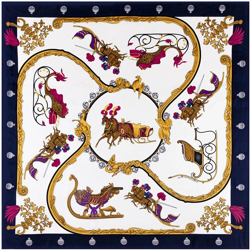 New Silk Scarf Print Ladies Shawl Scarf