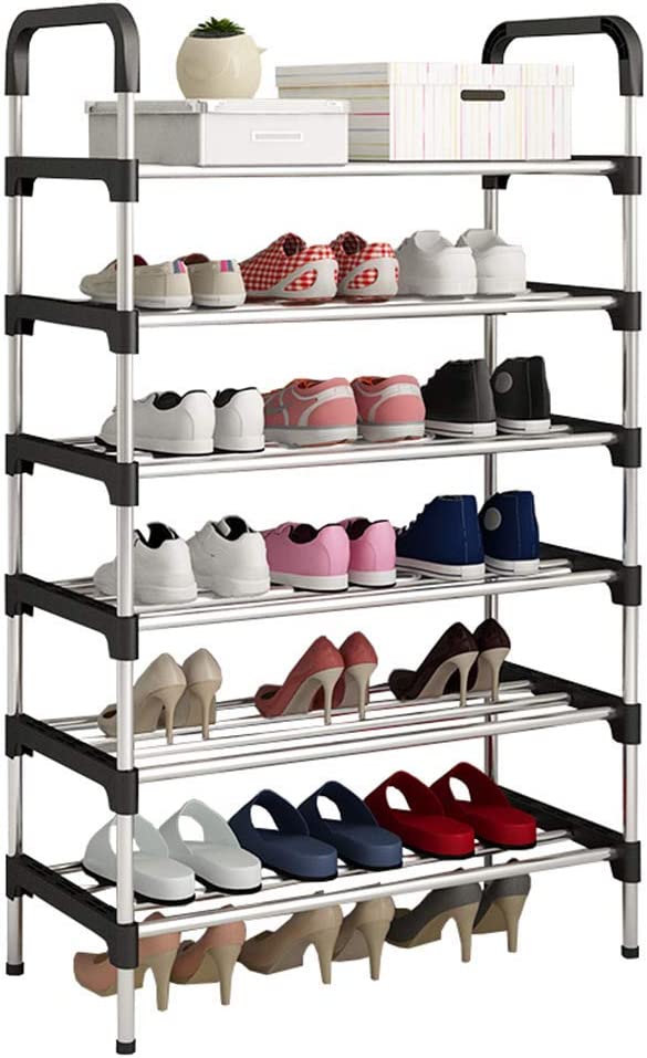 6 Layer Stainless Steel Layer Shoe Rack