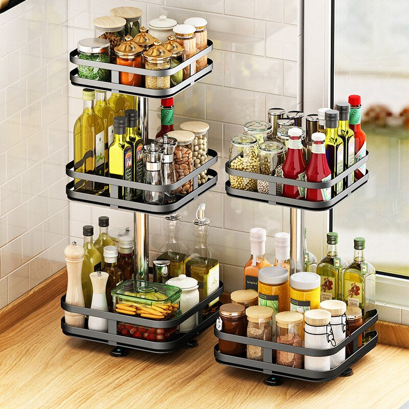 Creative Rotatable Metal Storage Rack