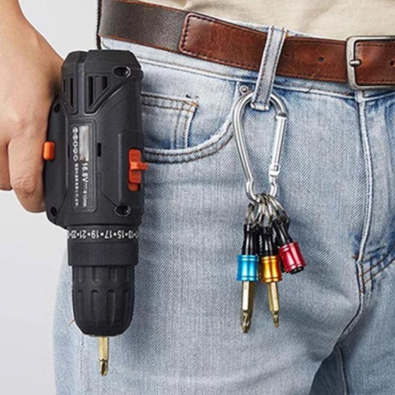 1/4 Hexagonal Screwdriver Bit Holder Key Rings