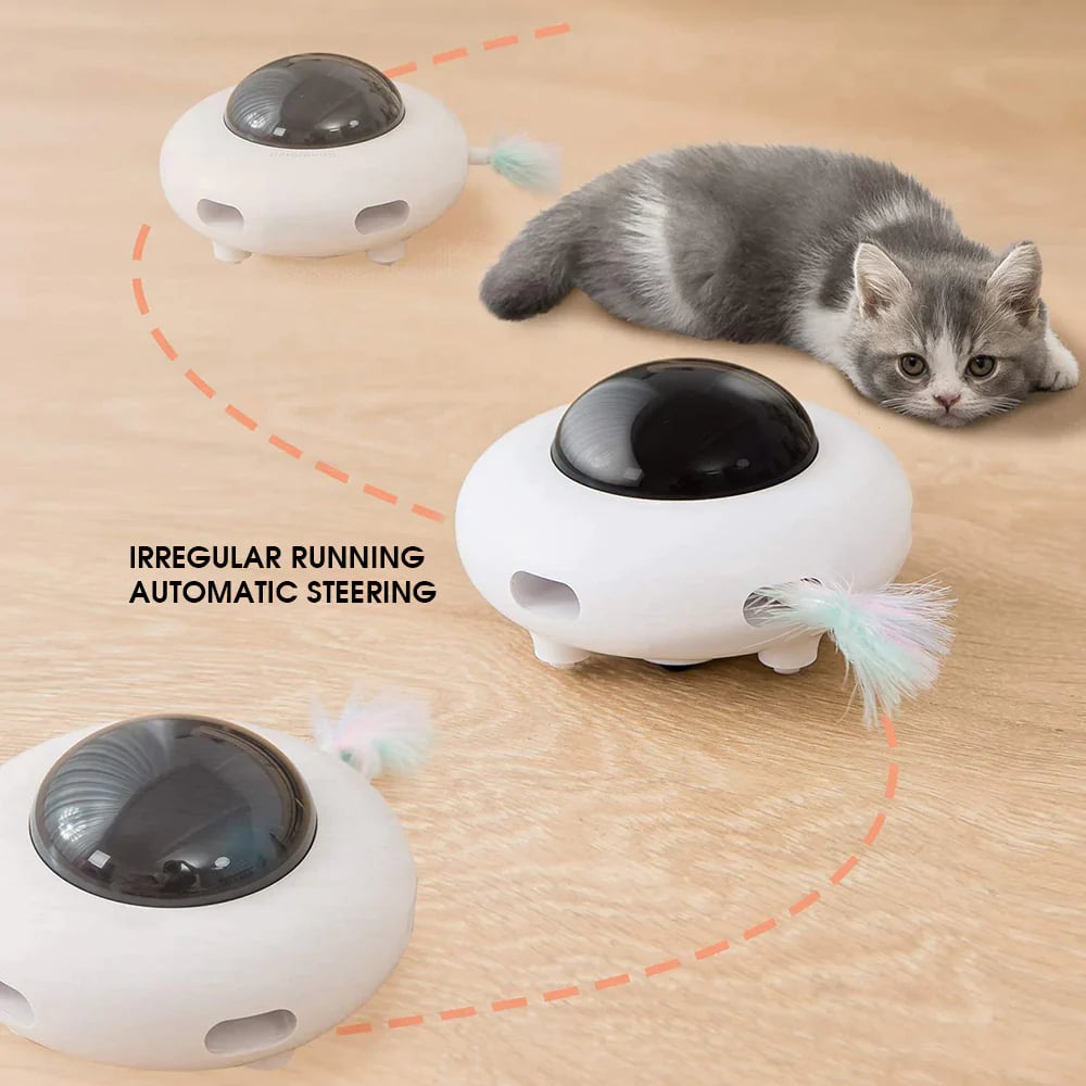 UFO Interactive Cat Toy- Sweeping robot