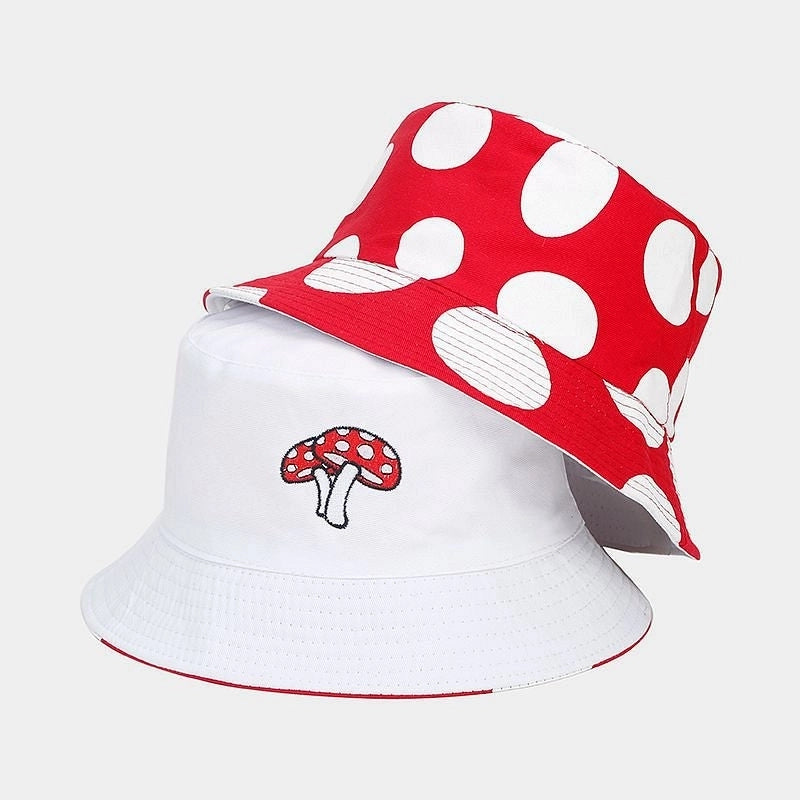 Women's Modern Style Sweet Color Block Wide Eaves Bucket Hat