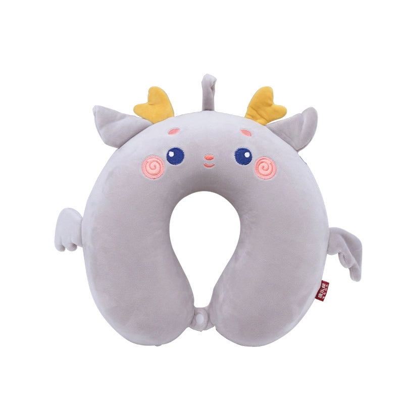 Cartoon Memory Cotton U-shaped Pillow Leisure House Travel Office Neck Pillow Slow Rebound Aircraft Travel Neck Pillow