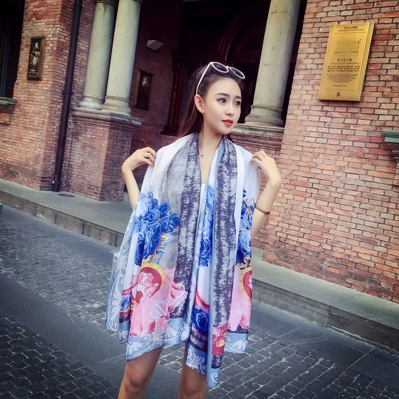 Fashion Silk Scarf (707 Main Color) Nhcj0164-707 Main Color