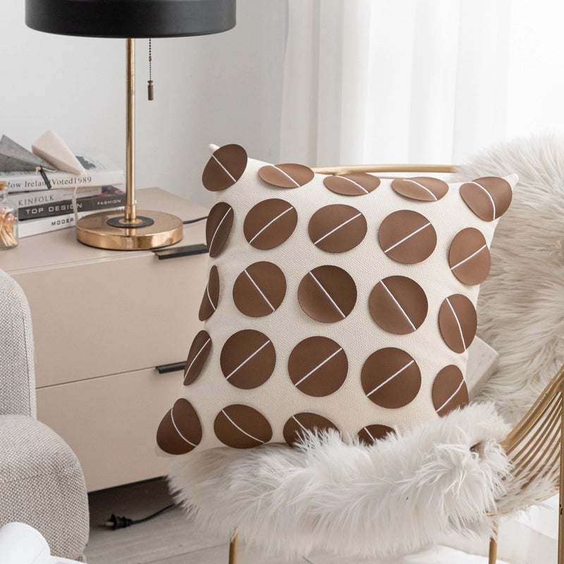 Minimalist Geometric Solid Color PVC Pillow Cases Couch & Sofa Decor