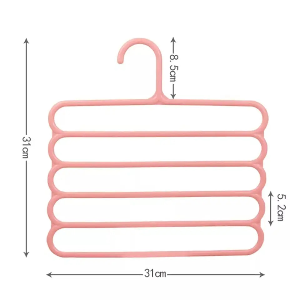 5 Layer Trouser Hanger Pack Of 2