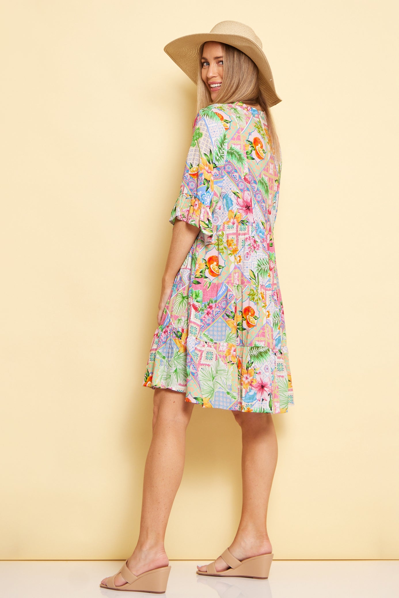 Kailani Dress - Tropical Multi