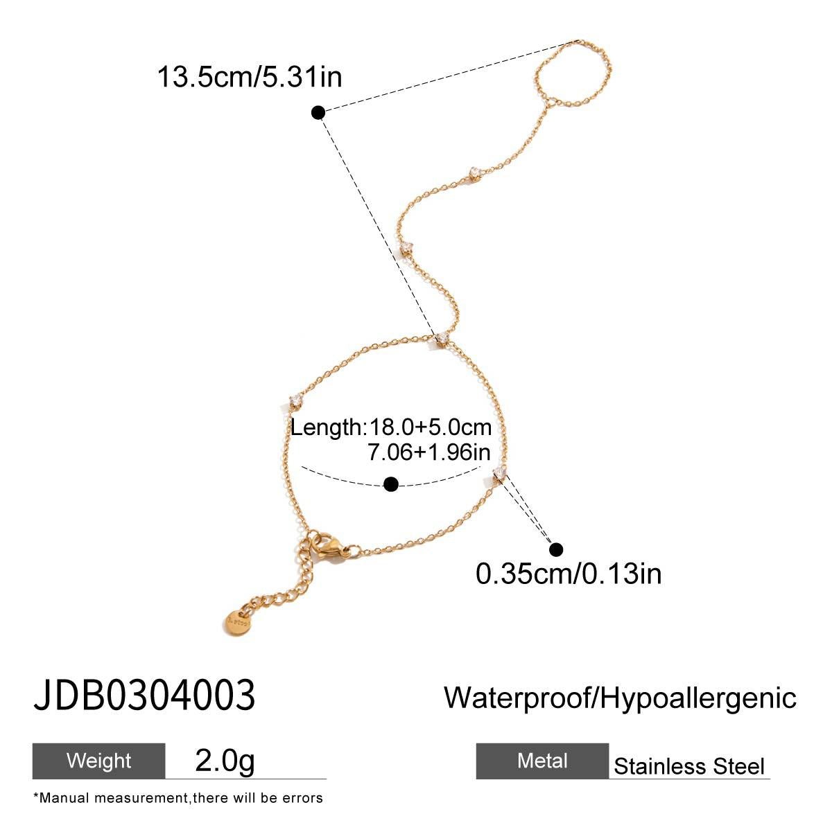 Jie Ding Stainless Steel Love Bracelet 18K Gold Hand Jewelry Titanium Steel