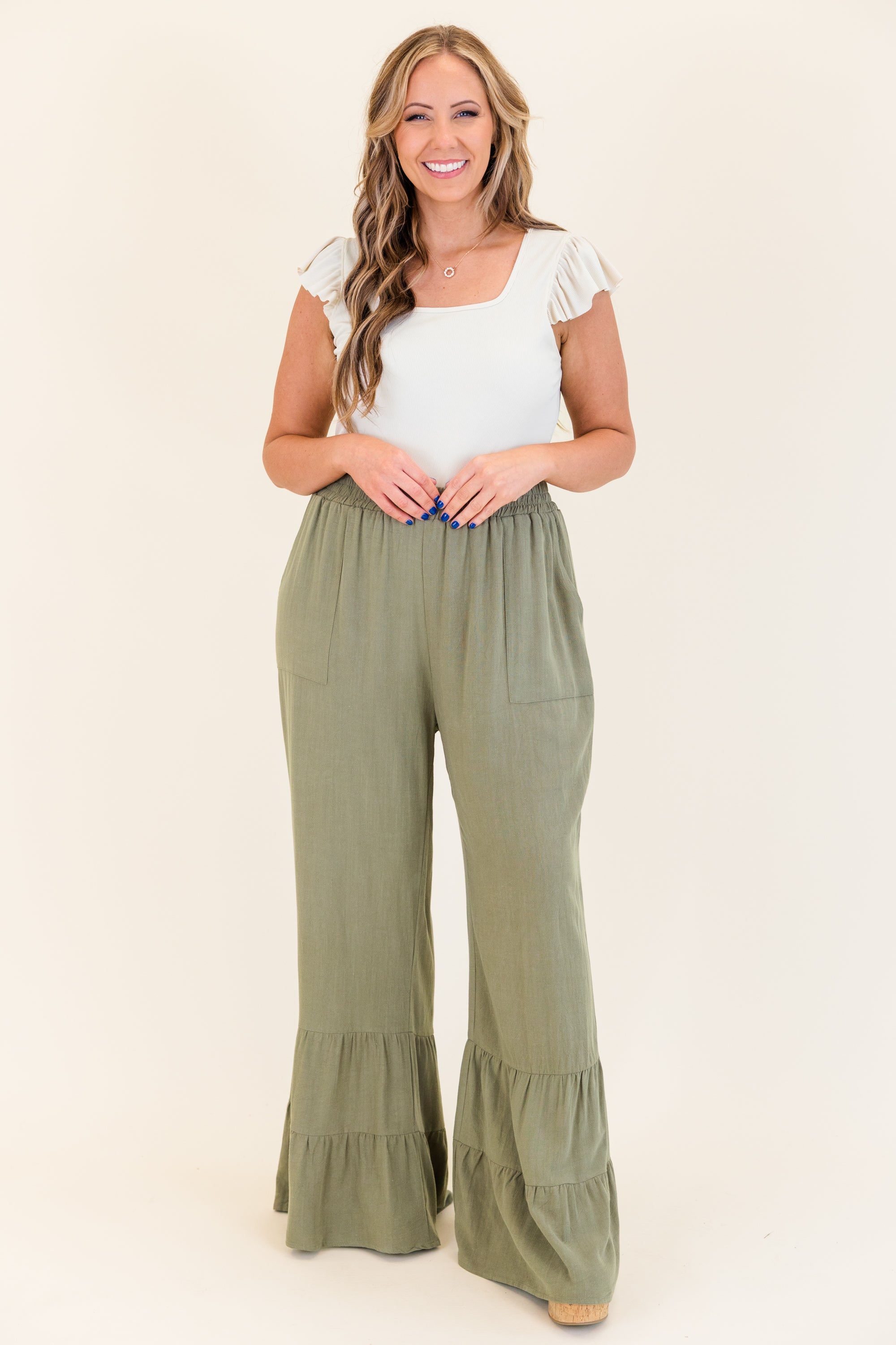 The Mystery of Love Pants. Dusty Olive