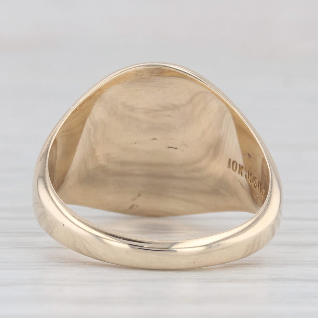 Laurel School Signet Ring 10k Yellow Gold Size 7.5 Class Keepsake Vintage