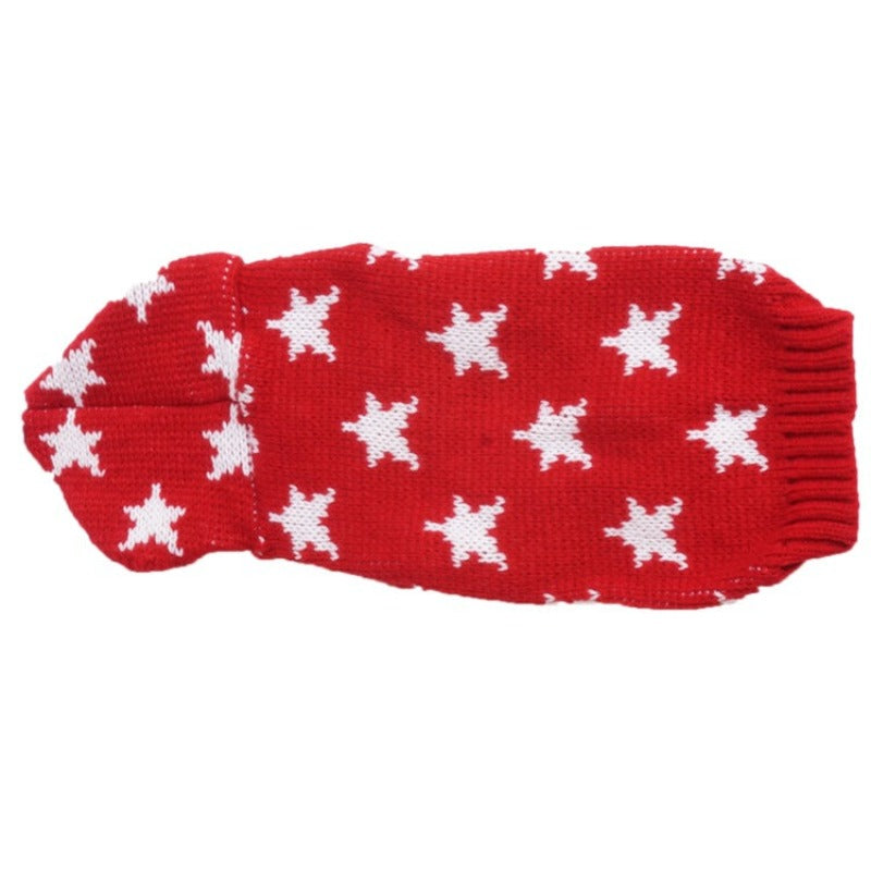 Star Dog Clothes Autumn And Winter Warm Coat