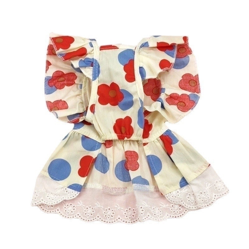 Pastoral Cotton Ditsy Floral Pet Clothing