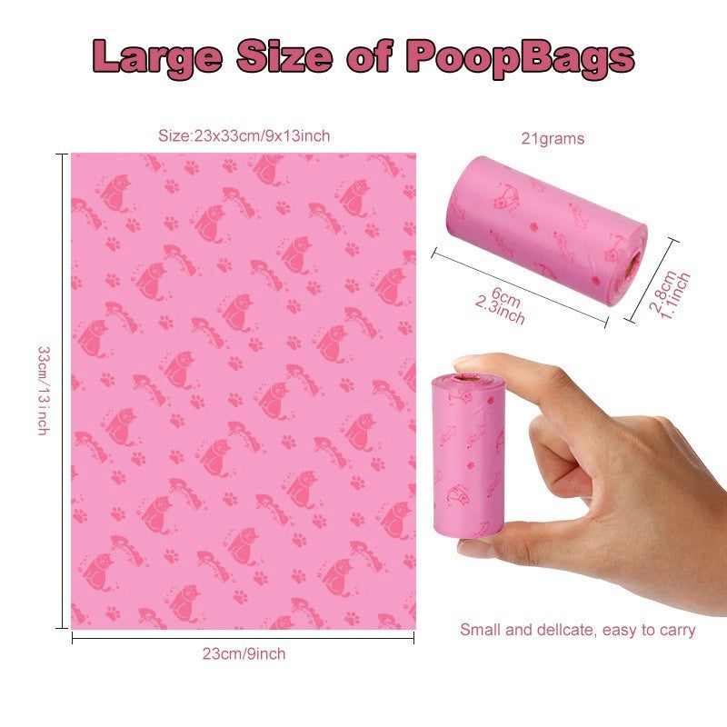 Pet Garbage Bag Degradable Single Roll Stool Bag Shit Bag Dog Stool Bag Pet Toilet