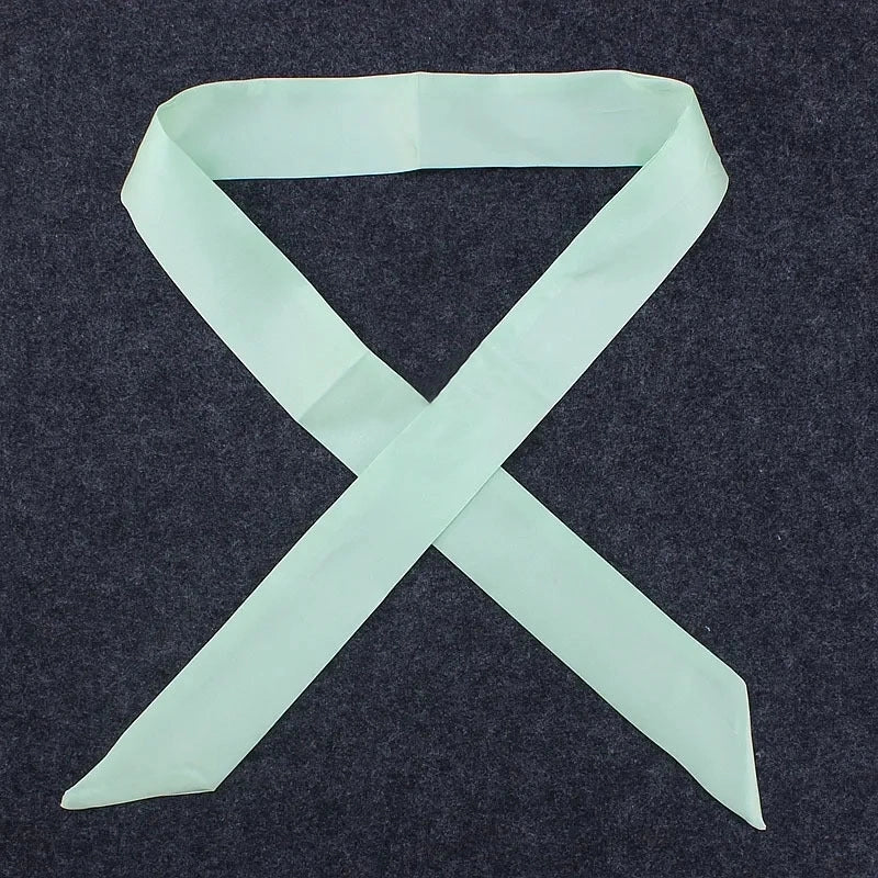 Women's Minimalist Solid Color Satin Silk Scarves