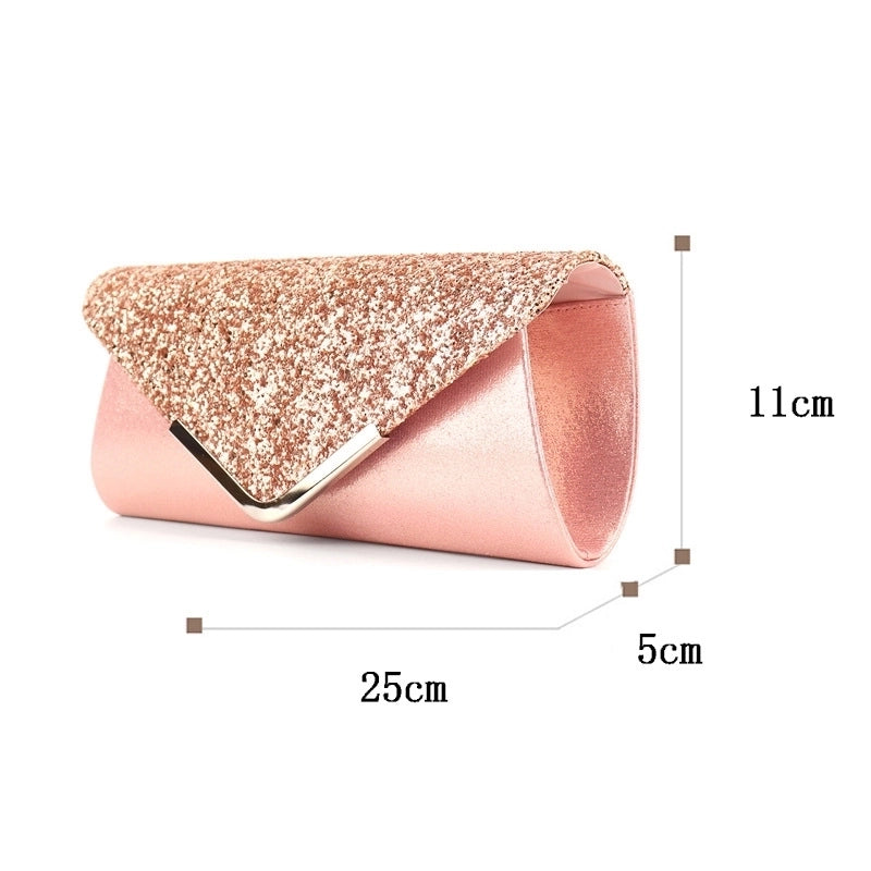 Pu Leather Solid Color Square Evening Bags