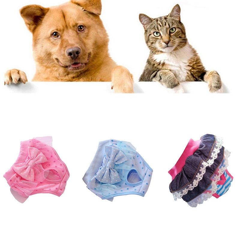 Washable Diaper Lace Pants For Dogs