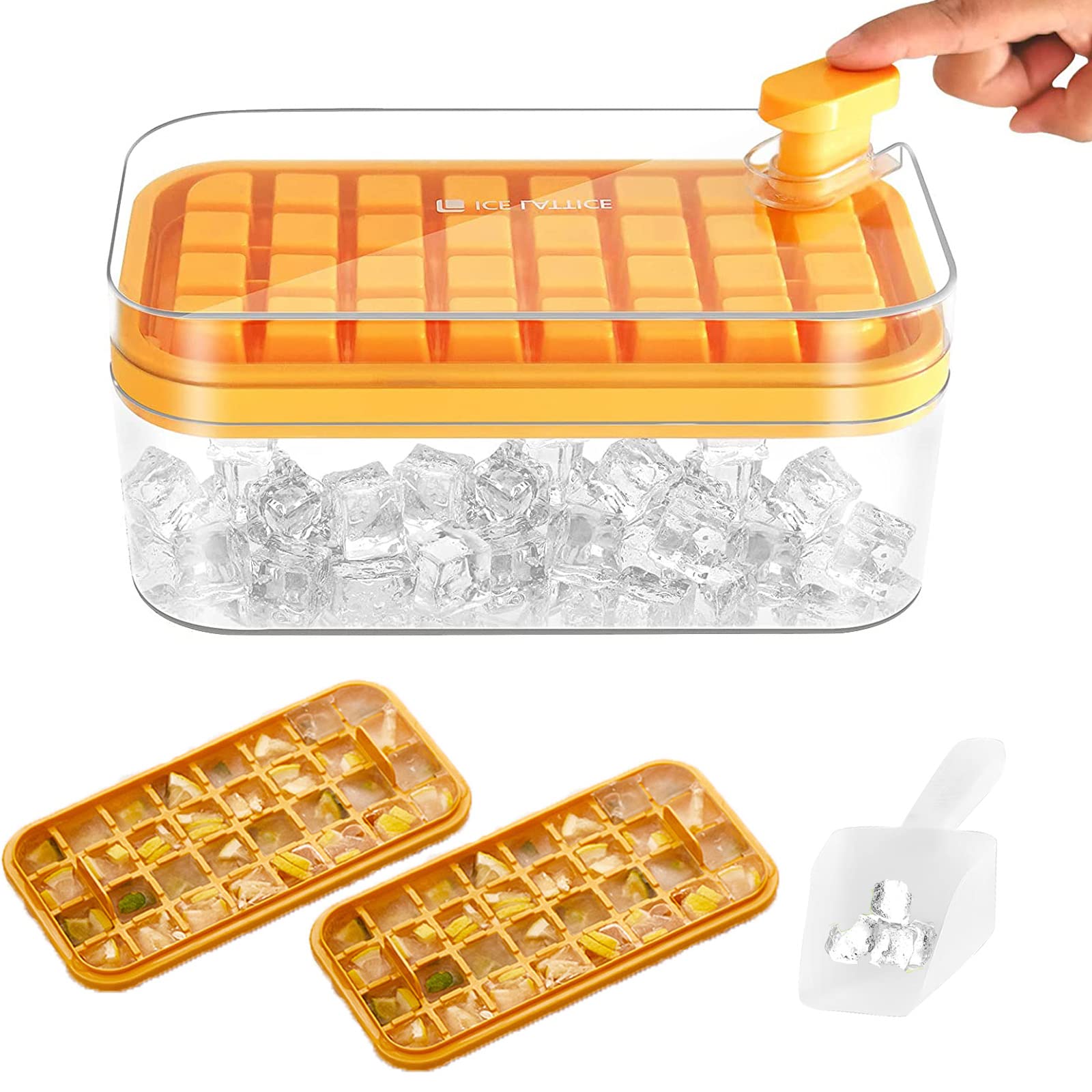 🔥🔥🔥Ice Cube Tray with Lid and Bin