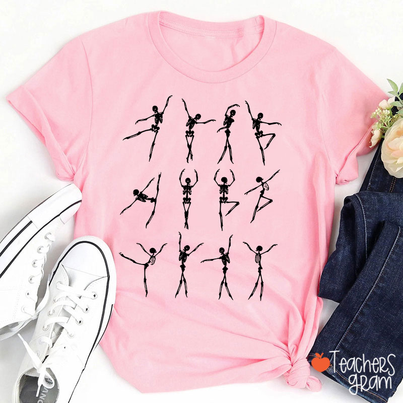 Elegant Skeleton Dance Teacher T-Shirt