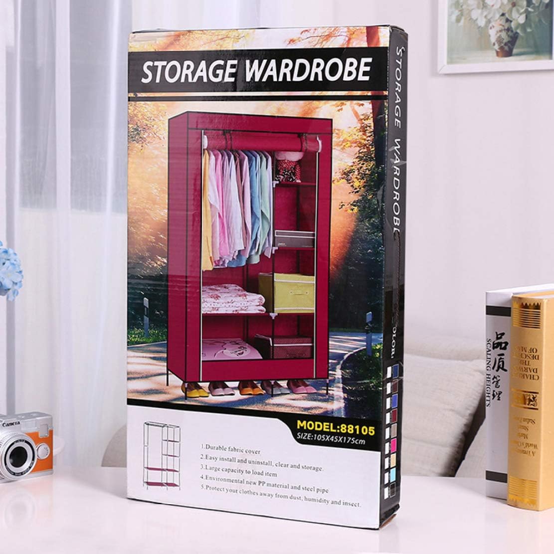 2 Column clothes Wardrobe. Portable fabric Wardrobe for Clothes