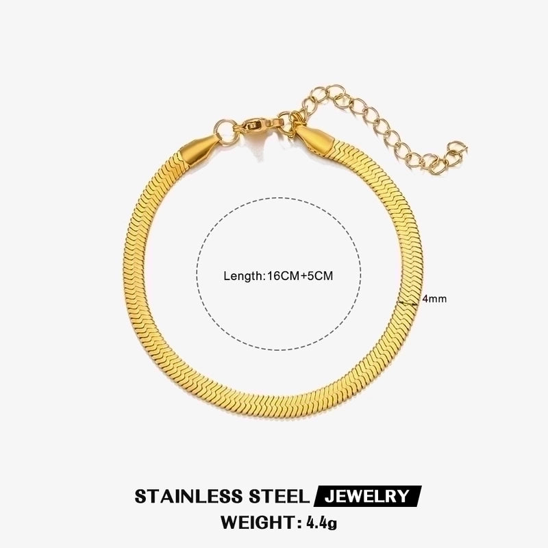 304 Stainless Steel 18K Gold Plated Basic Plating Geometric Necklace