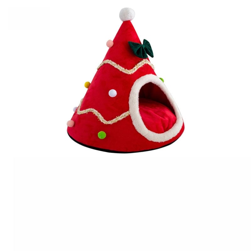 Cartoon Style Cute Cloth Wood Christmas Christmas Tree Pet Pad Pet Toys Pet Bed
