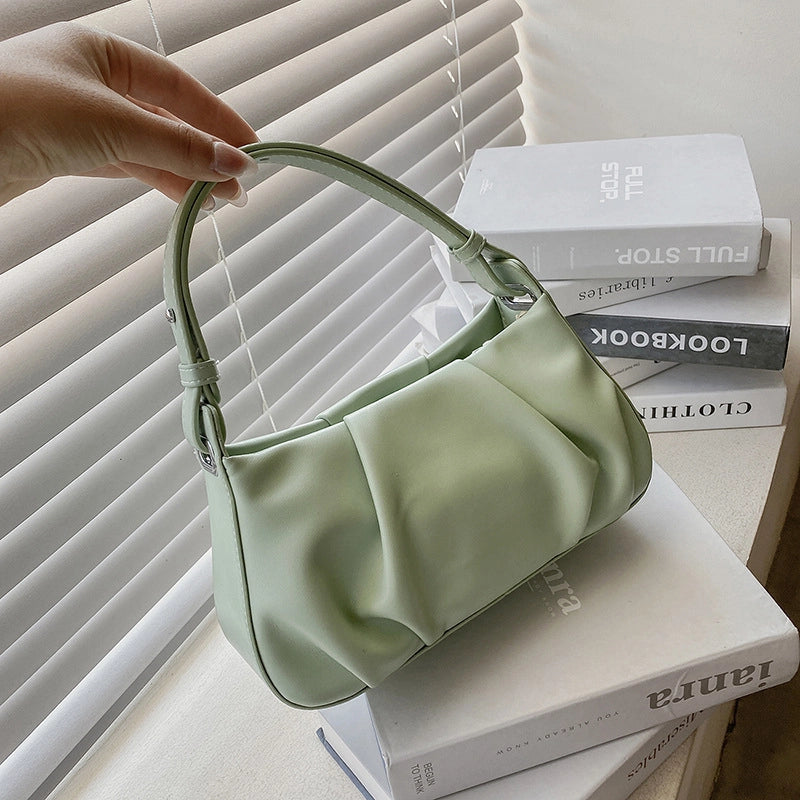 Women's Small Pu Leather Solid Color Streetwear Square Zipper Handbag