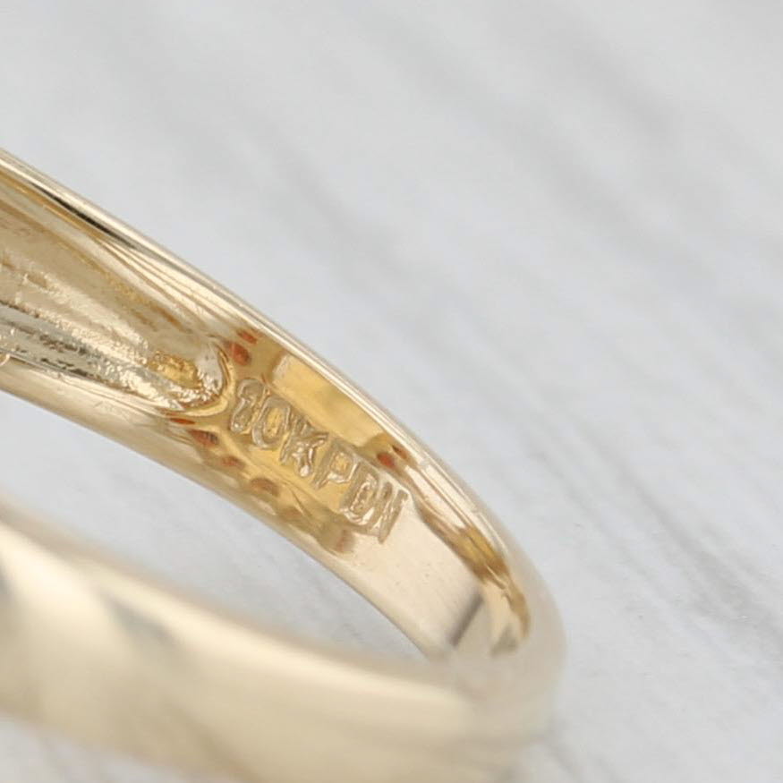 7.25ctw Citrine Garnet Halo Ring 10k Yellow Gold Size 8 Cocktail