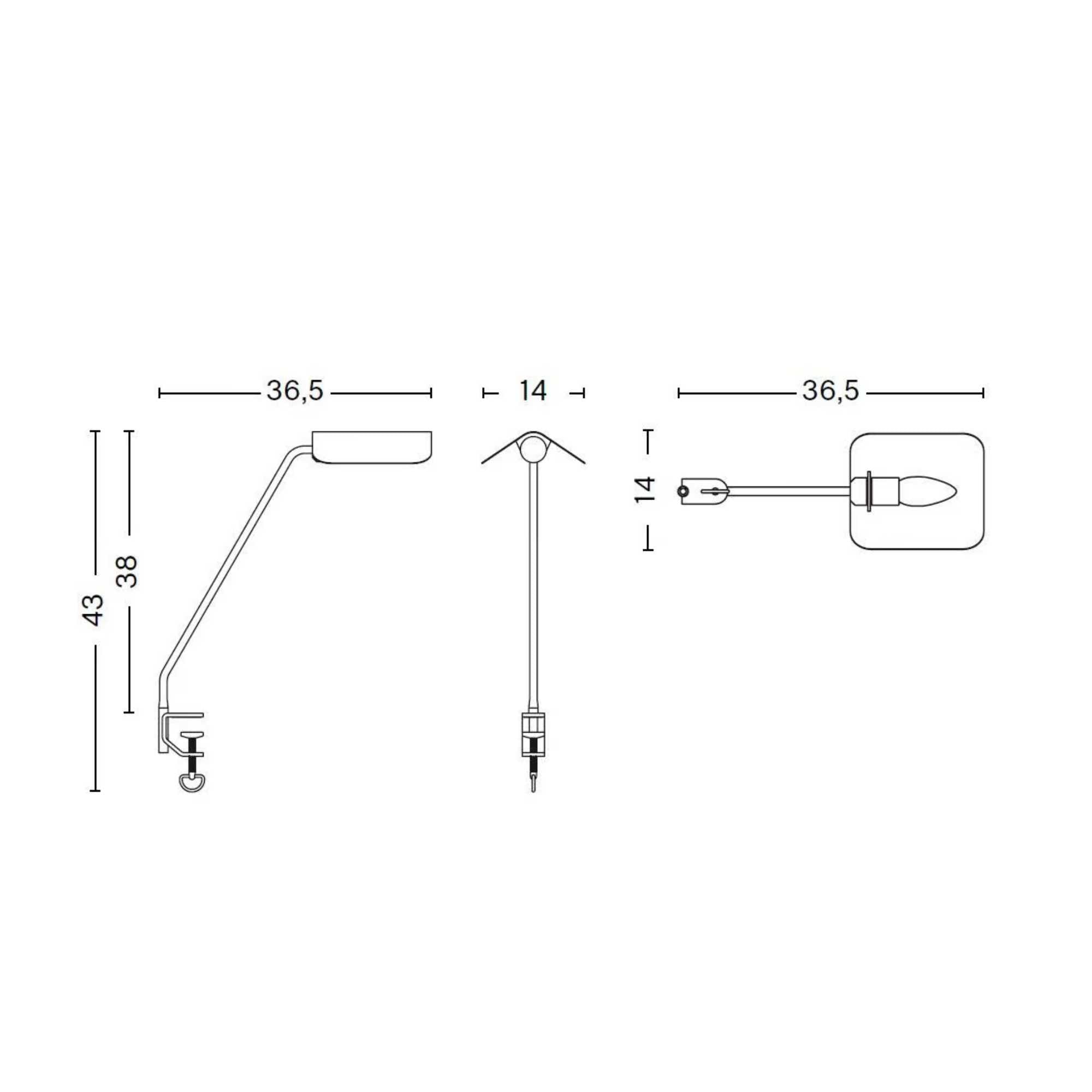 HAY Apex desk clip lamp