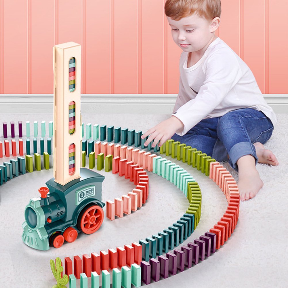 🔥  Promotion 40% OFF🔥🔥 - Dominoes Automatic Domino Train Educational Toy